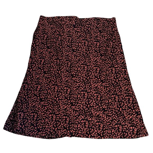 ASOS Curve Black and Pink Patterned Midi Skirt - Picture 3 of 5